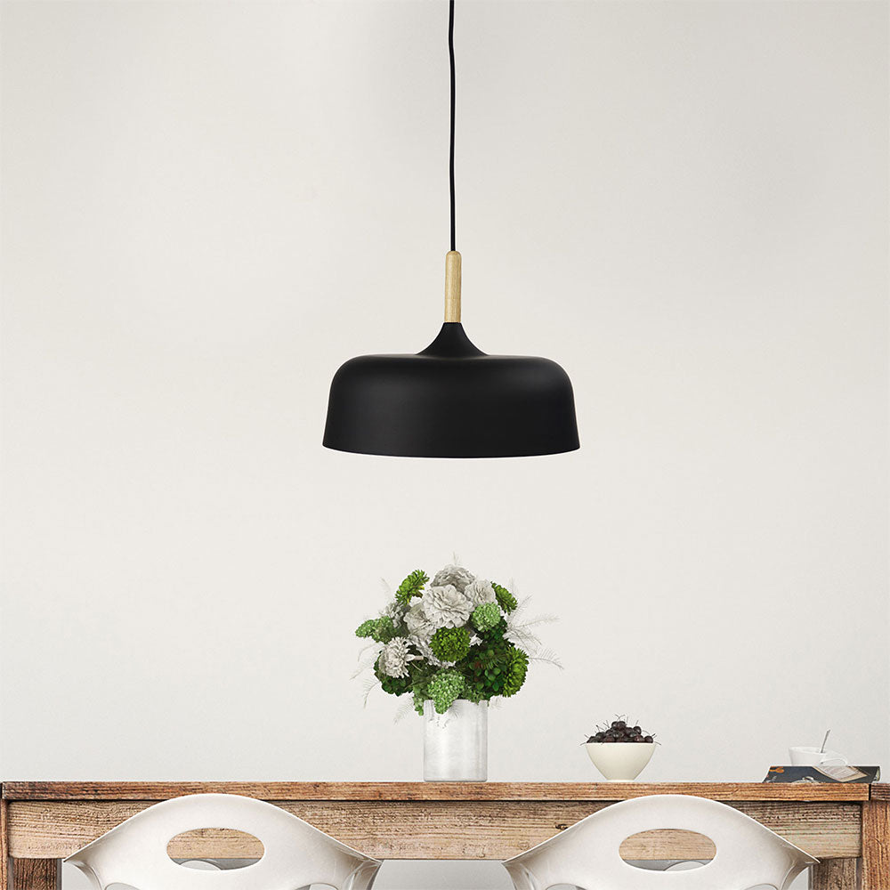Malt.32 Urban Retro Pendant Matt Black - OL64832BK