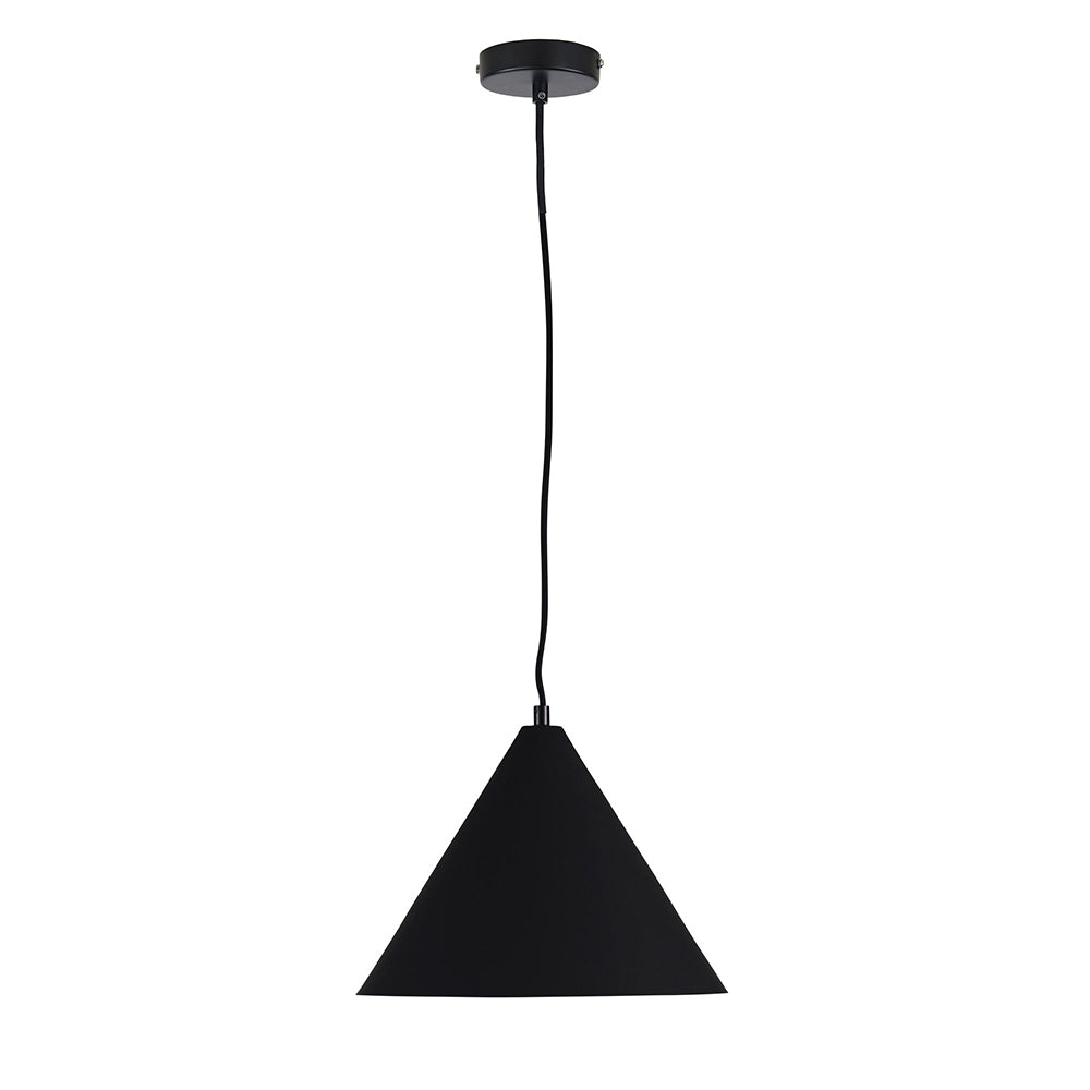 Conic.28 Stylish Conical Pendant Matt Black - OL64910/28BK