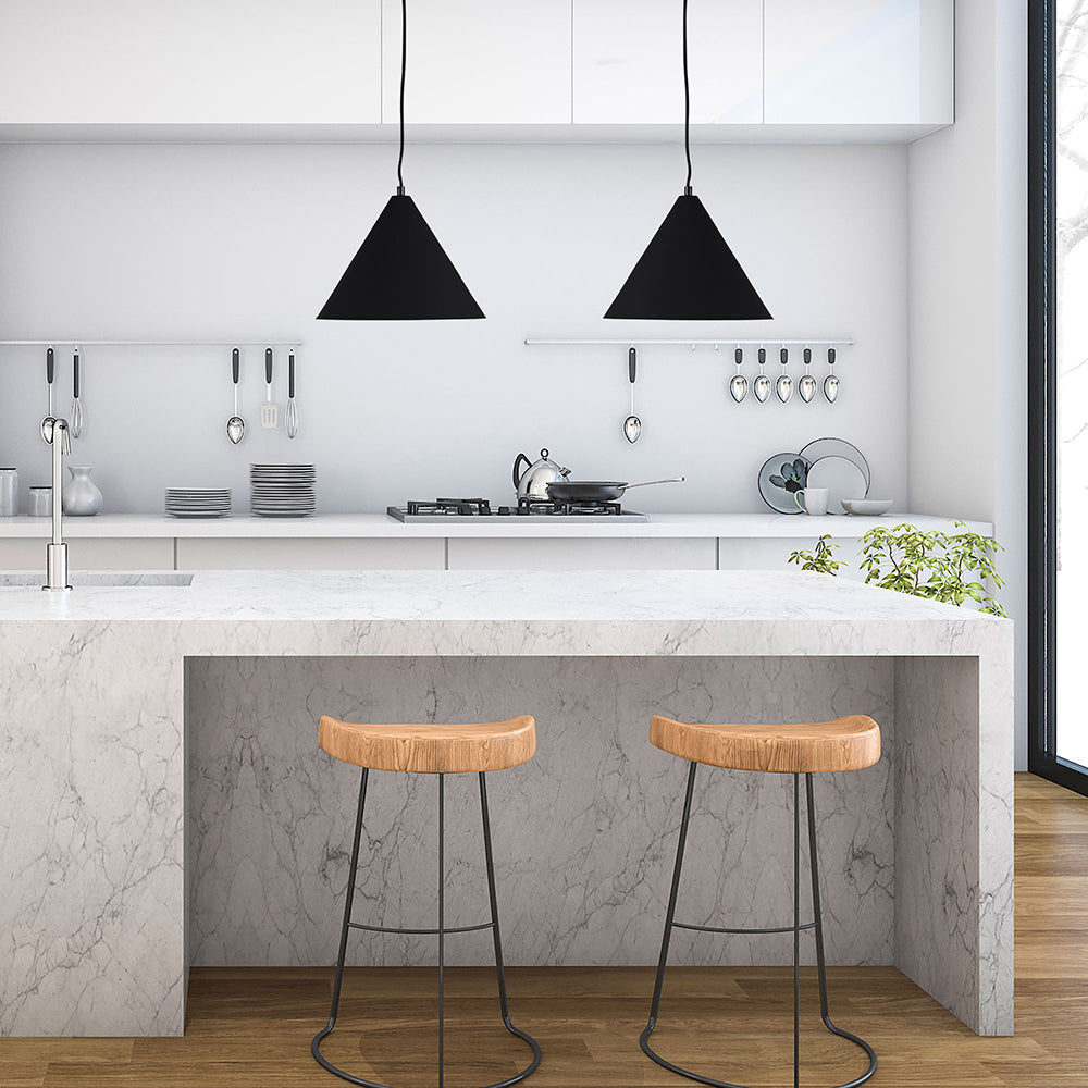 Conic.28 Stylish Conical Pendant Matt Black - OL64910/28BK