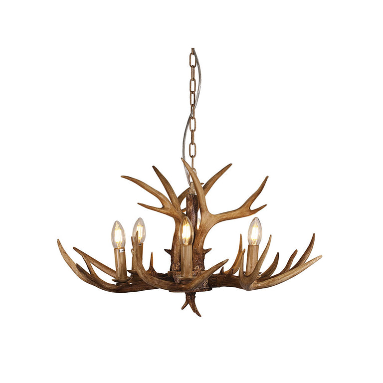 Hyort 6 Light KD Version Pendant Natural - OL65272/6