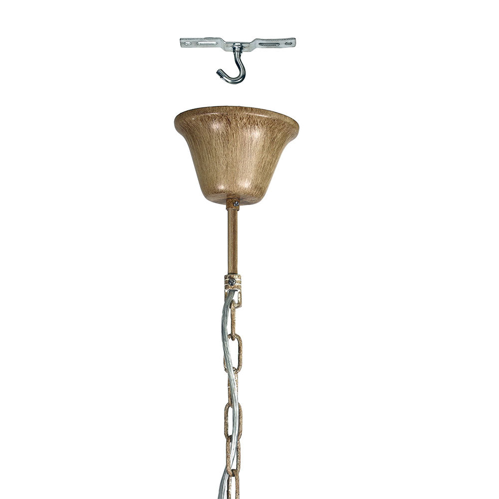 Hyort 6 Light KD Version Pendant Natural - OL65272/6