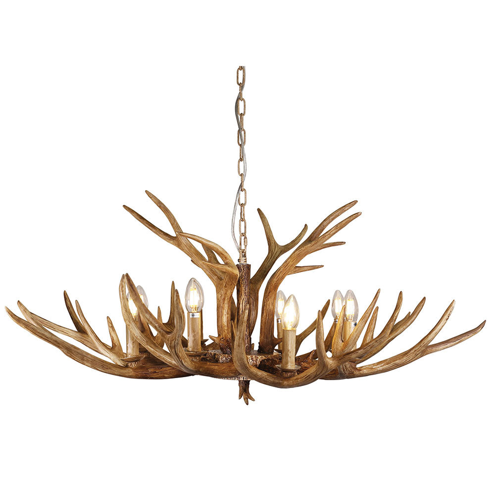 Hyort 8 Light KD Version Pendant Natural - OL65272/8
