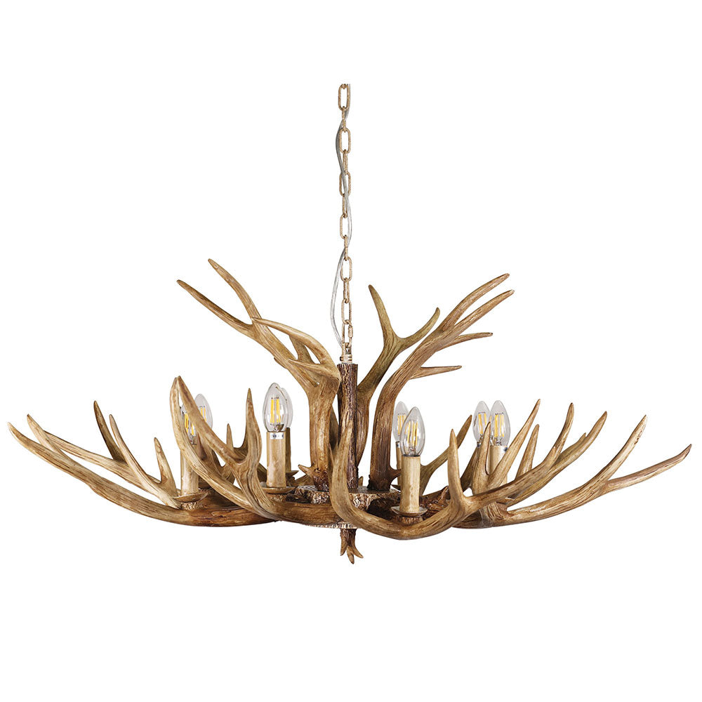 Hyort 8 Light KD Version Pendant Natural - OL65272/8