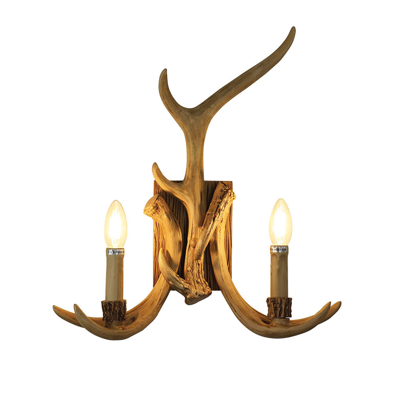 Hyort 2 Light Wall Light Natural - OL65273/2