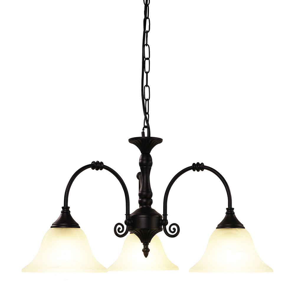 Woodgate Classic 3 light Pendant Black - OL65673BK