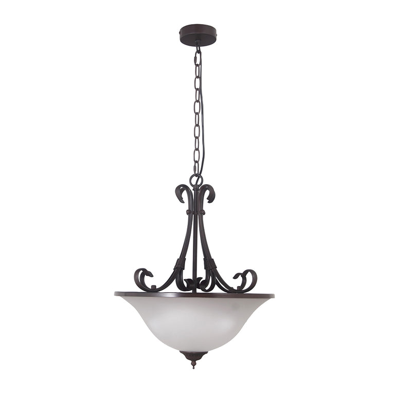 Gaston II 3 Light Traditional Pendant Bronze - OL65963BZ