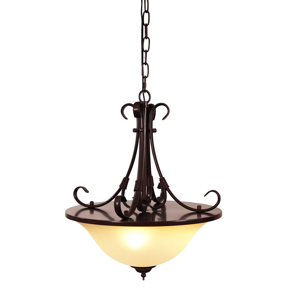 Gaston II 3 Light Traditional Pendant Bronze - OL65963BZ