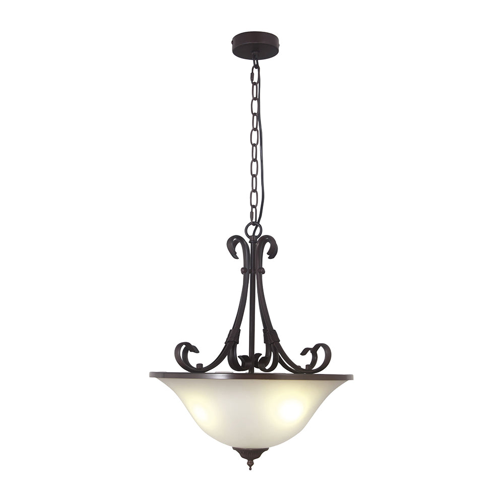 Gaston II 3 Light Traditional Pendant Bronze - OL65963BZ