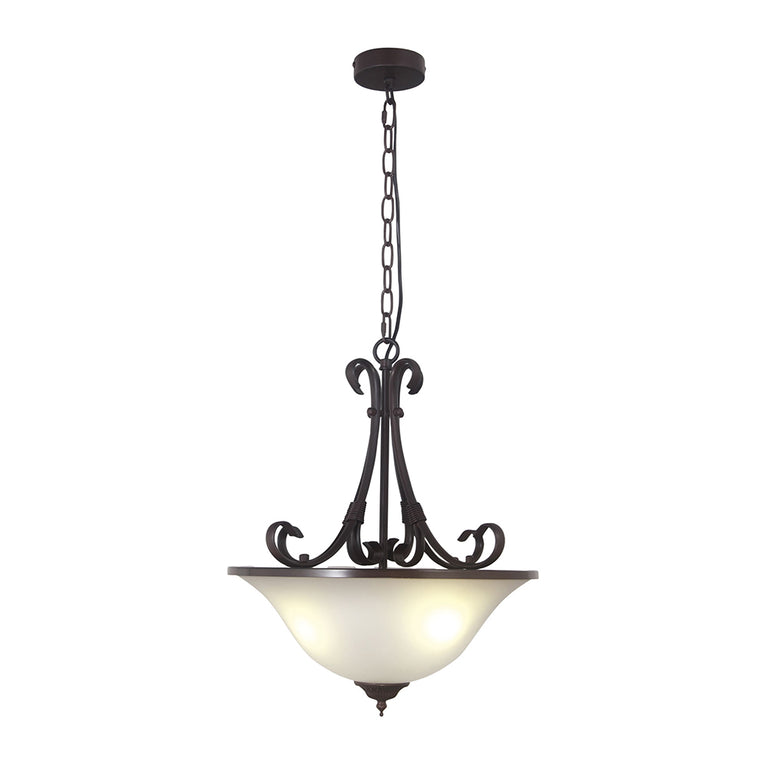 Gaston II 3 Light Traditional Pendant Bronze - OL65963BZ