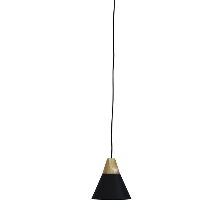 Trigo 1 Light Pendant Matt Black - OL67721BK