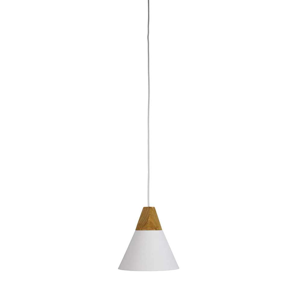 Trigo 1 Light Pendant Matt White - OL67721WH