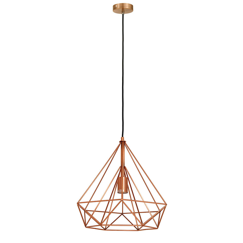 Lenox Geometric Cage Pendant Antique Copper - OL67761AC