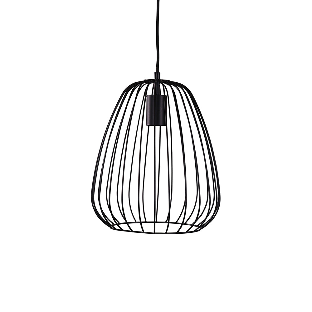 Pera.27 Metal Wire Pendant Black - OL68778/27BK