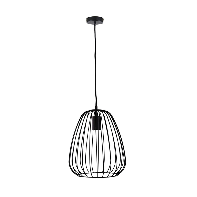 Pera.27 Metal Wire Pendant Black - OL68778/27BK