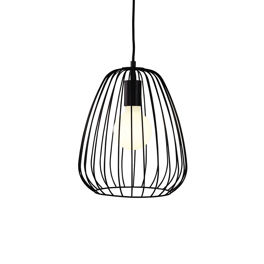Pera.27 Metal Wire Pendant Black - OL68778/27BK