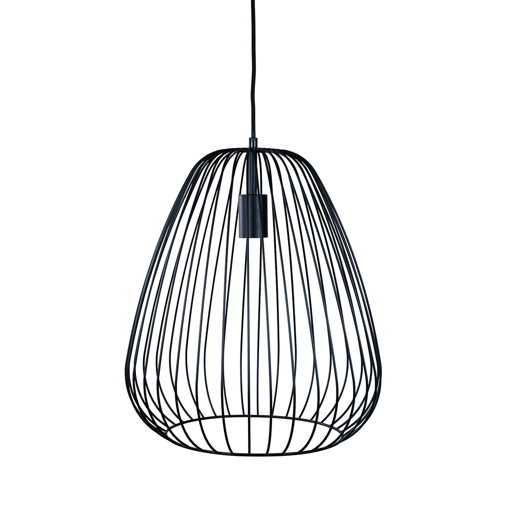 Pera.38 Metal Wire Pendant Black - OL68778/38BK