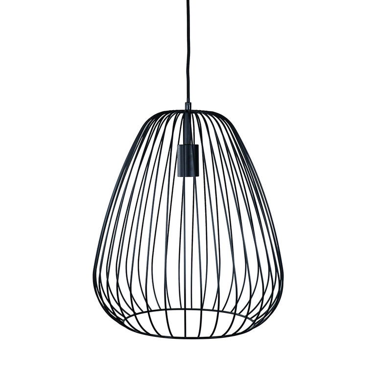 Pera.38 Metal Wire Pendant Black - OL68778/38BK