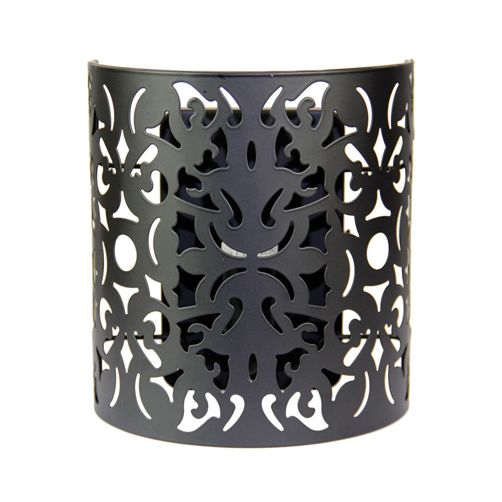 Vicky Laser Cut Metal Wall Light Black - OL68781BK