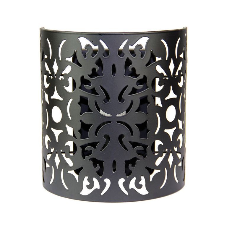 Vicky Laser Cut Metal Wall Light Black - OL68781BK