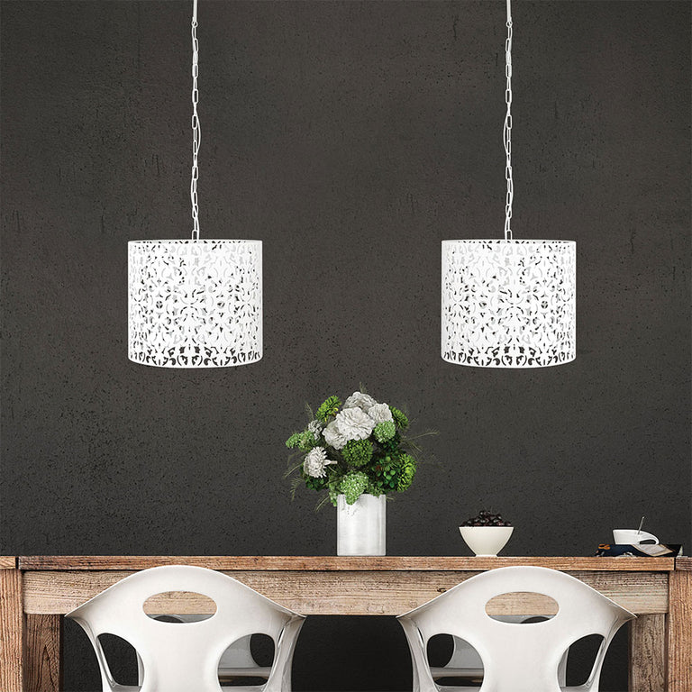 Vicky 350mm Pendant White - OL68783WH