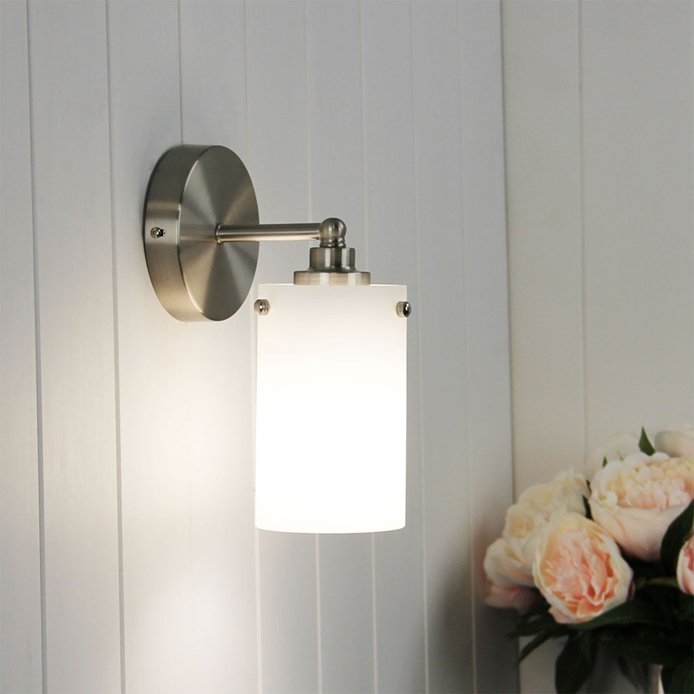 Zest Retro Wall Light Brushed Chrome - OL69217/1BC