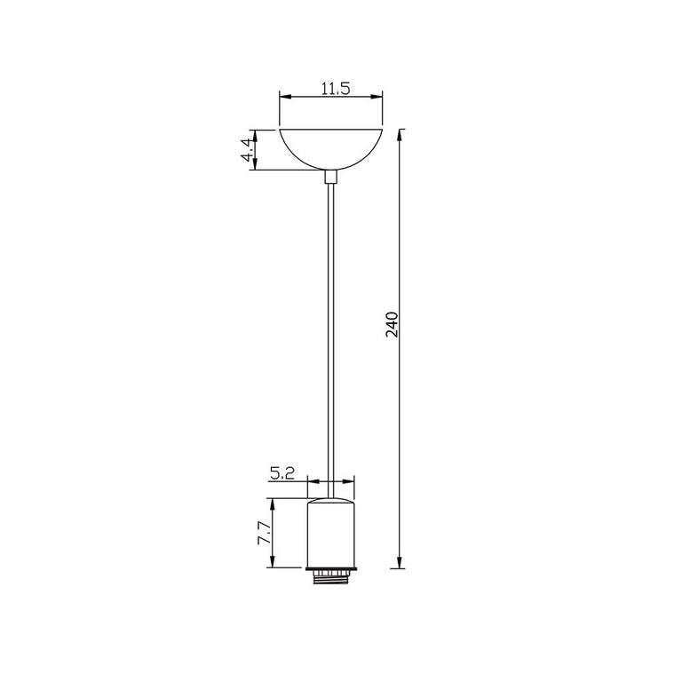 Pop 1 Light Ceiling Light Suspension Red - OL69281RD