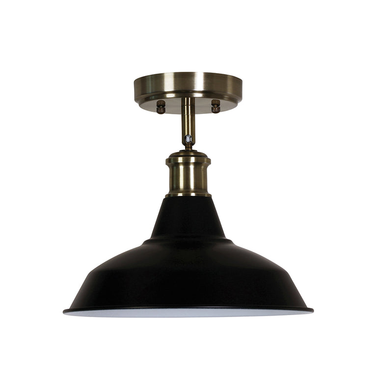 Bradway CTC E27 Ceiling And Wall Mount Antique Brass - OL69341AB