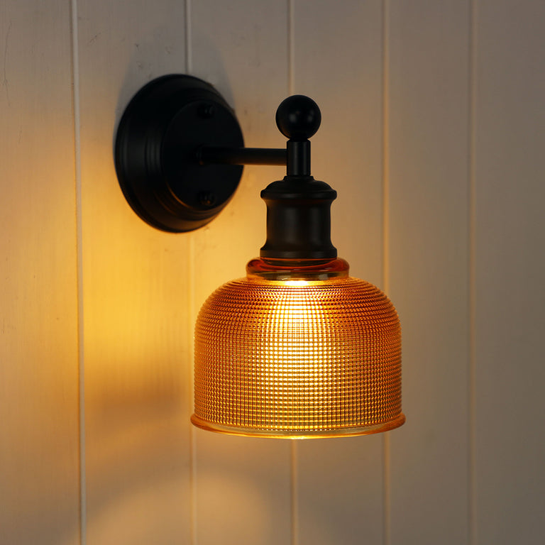 Brighton Wall Light Black / Amber - OL69371AM
