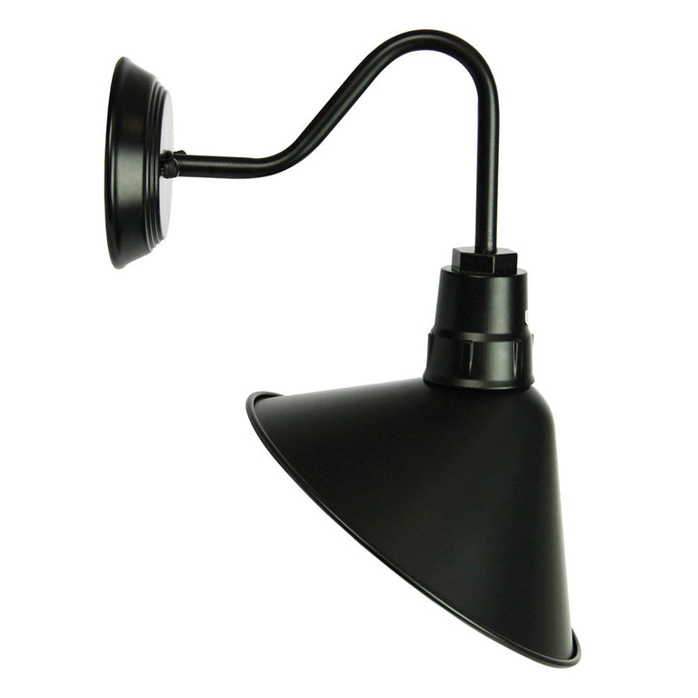 Derwent Industrial Wall Light Black - OL69375BK
