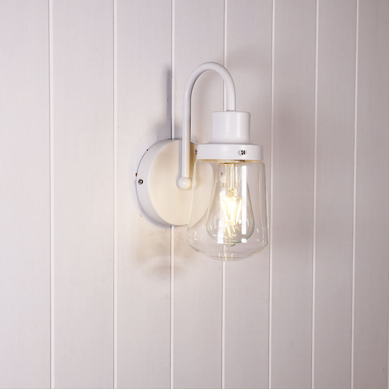Kilcoy Industrial Wall Light White - OL69387WH