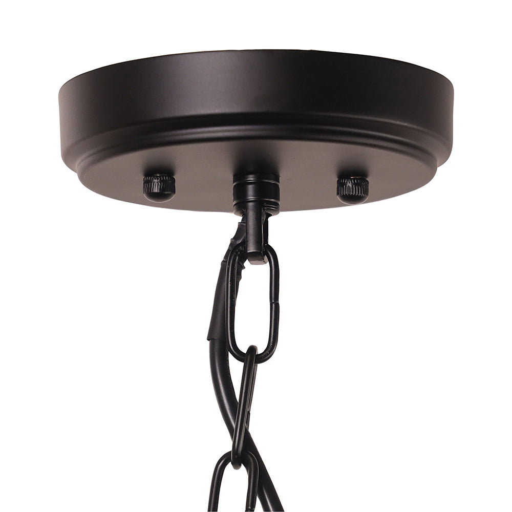Foxdale Retro Designer Triple Pendant Black - OL69431/3BK