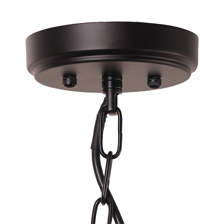 Foxdale Retro Designer Triple Pendant Black - OL69431/3BK