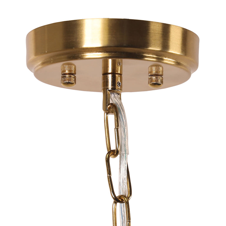 Foxdale Retro Designer Triple Pendant Satin Brass - OL69431/3SB