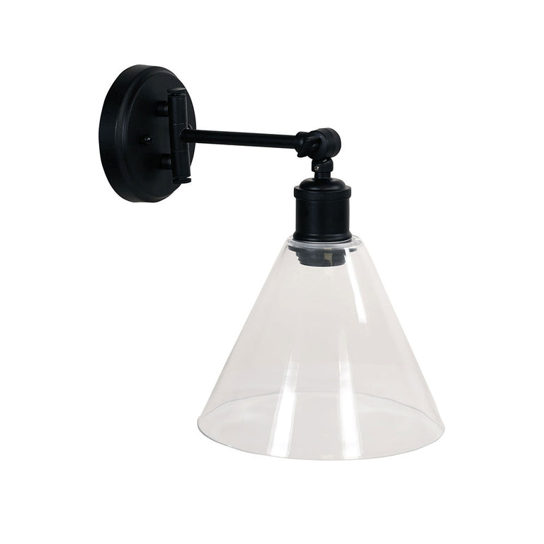 Heath Swing Arm Wall Light Black - OL69481BK
