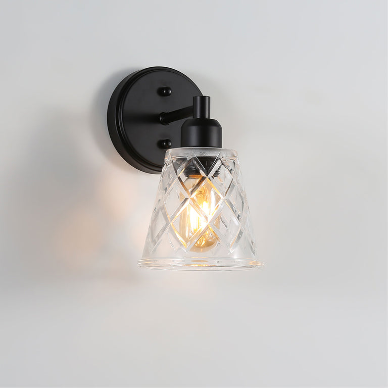 Dram Vintage Cut Glass Wall Light Clear - OL69491CL