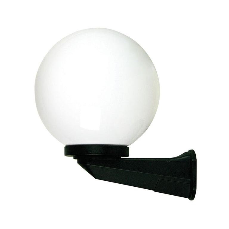 Galactic 250mm Opal Acrylic Wall Light Black - OL7025BK + OL7010/25OP