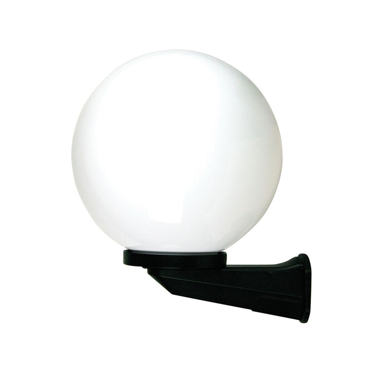 Galactic 300mm Opal Acrylic Wall Light Black - OL7025BK + OL7010/30OP