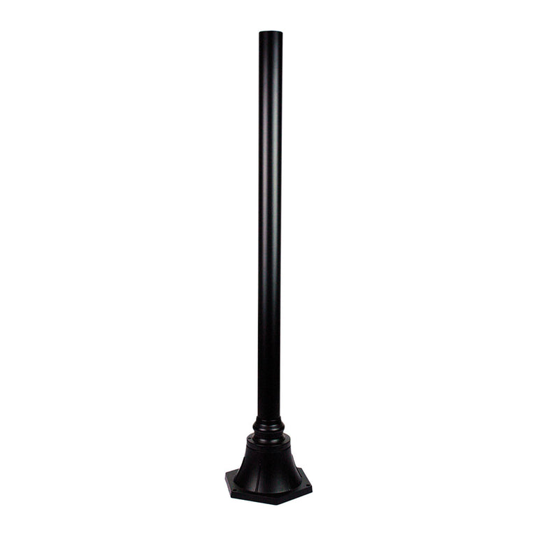 Plumb 60mm 1.8 Meter Post With Flange to Suit Post Tops Black - OL7051/1800BK