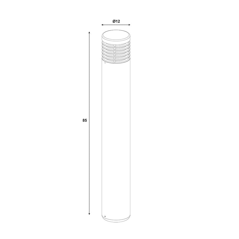 Bray Bollard Black - OL7176BK