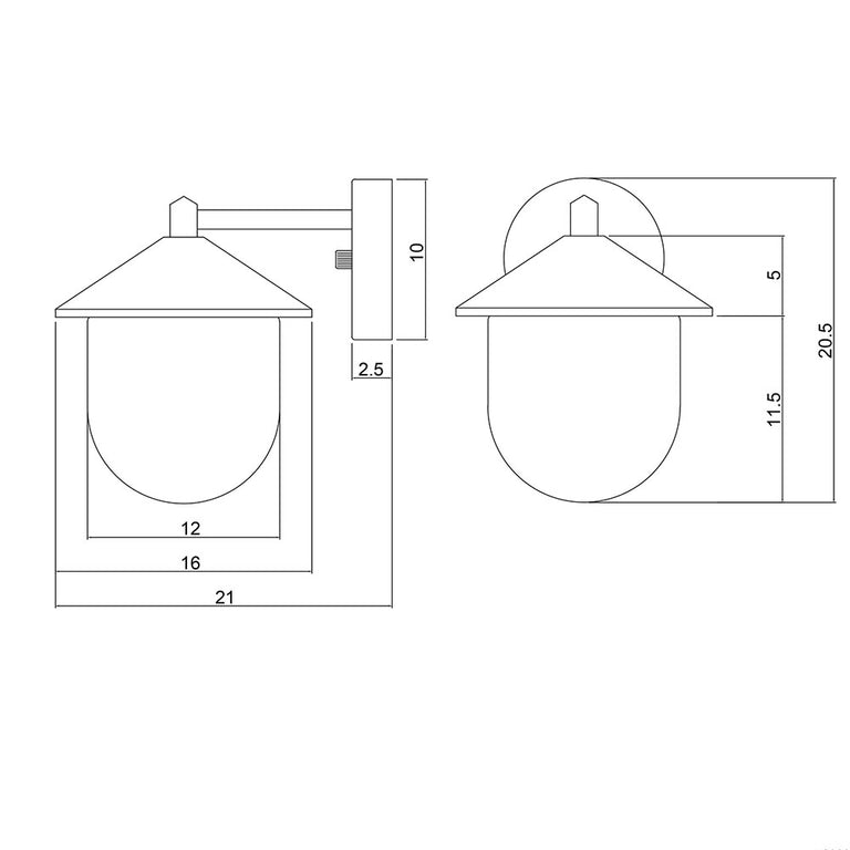 Monza Wall Light White - OL7240WH