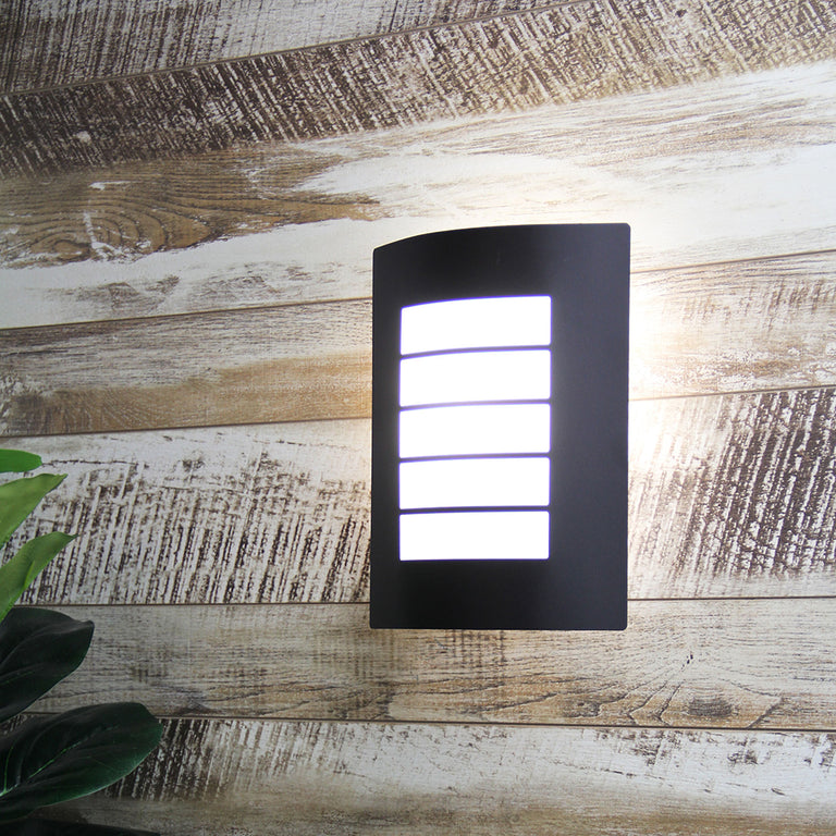 Cheeta Exterior Grill Wall Light Black - OL7282BK