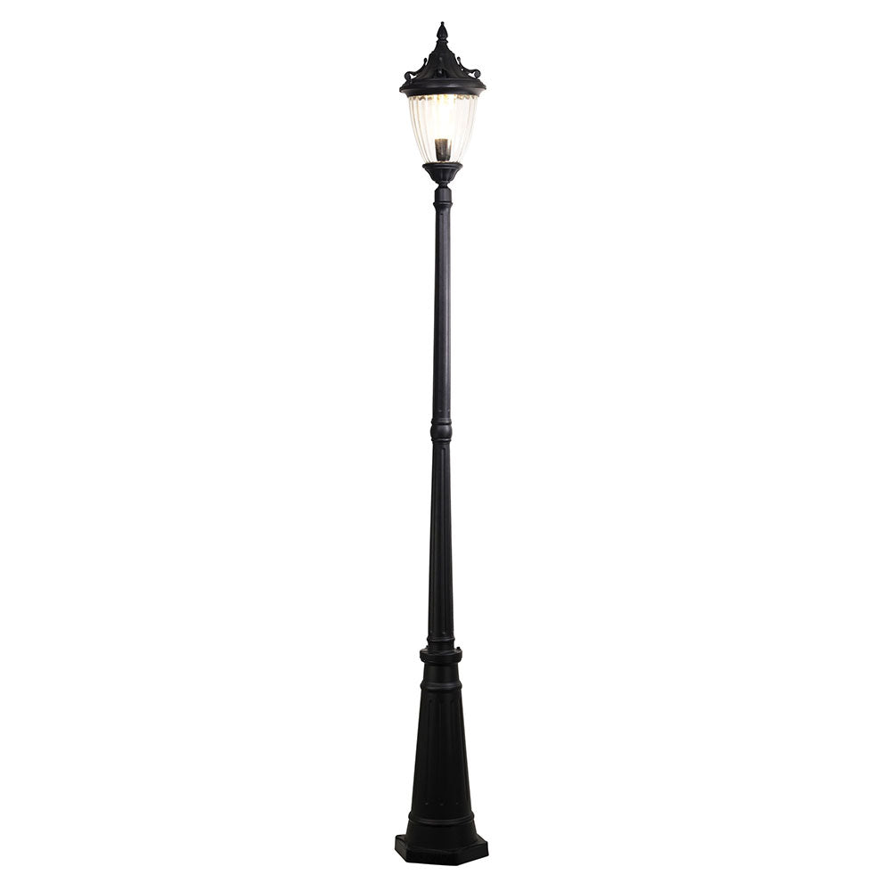 Newark 1 Light Post Light Black - OL7326BK