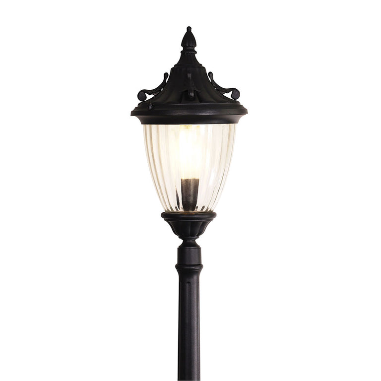 Newark 1 Light Post Light Black - OL7326BK