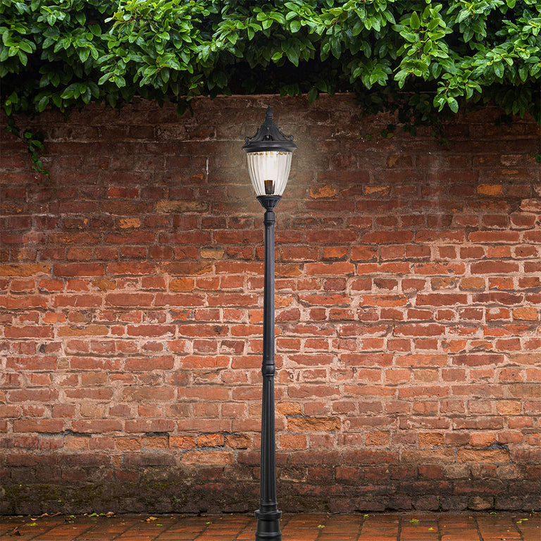 Newark 1 Light Post Light Black - OL7326BK