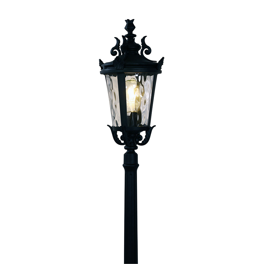 Albion Tradtional Outdoor Post Light Black - OL7386BK