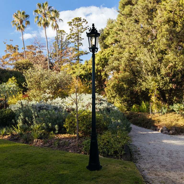 Albion Tradtional Outdoor Post Light Black - OL7386BK