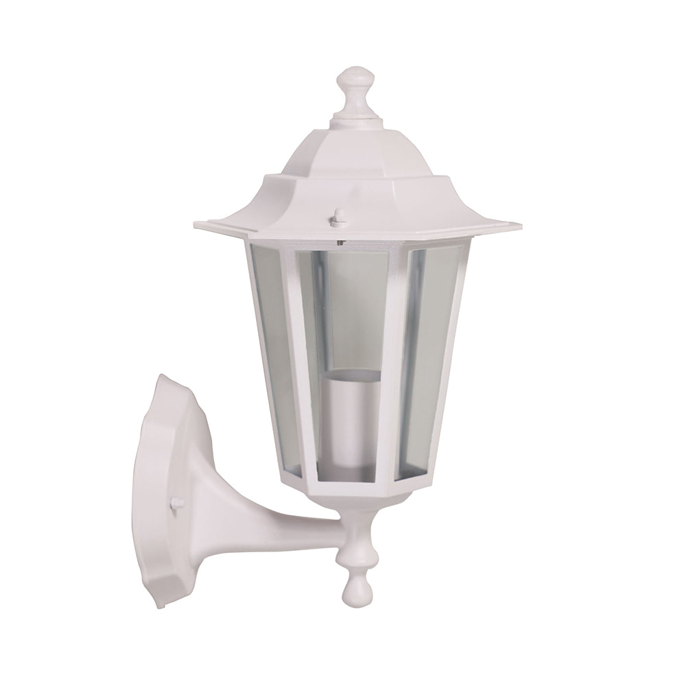 Ascot Facing Up Traditional Outdoor Wall Light White - OL7402WH