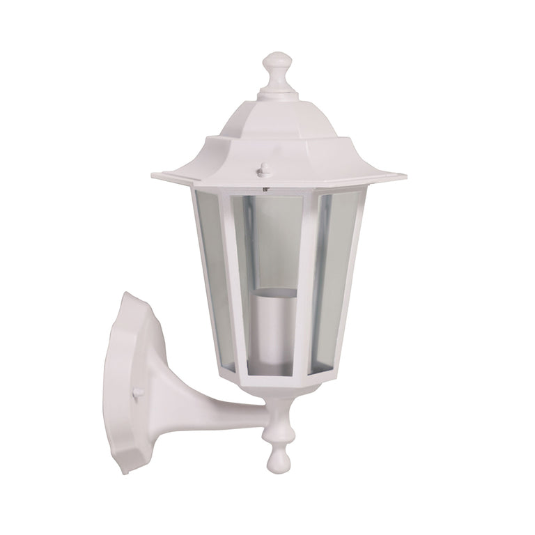 Ascot Facing Up Traditional Outdoor Wall Light White - OL7402WH