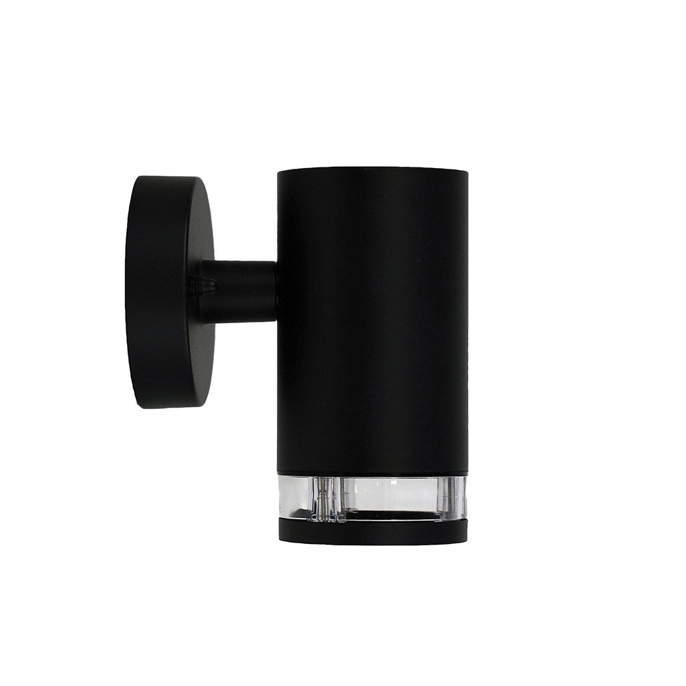 Tove 240V GU10 Fixed Wall Pillar Light Black - OL7461BK