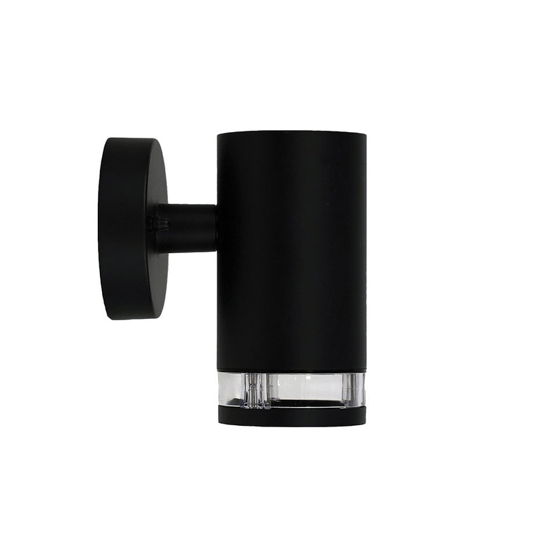 Tove 240V GU10 Fixed Wall Pillar Light Black - OL7461BK